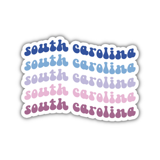 South Carolina Retro Sticker