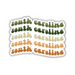 South Carolina Retro Sticker