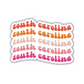 South Carolina Retro Sticker