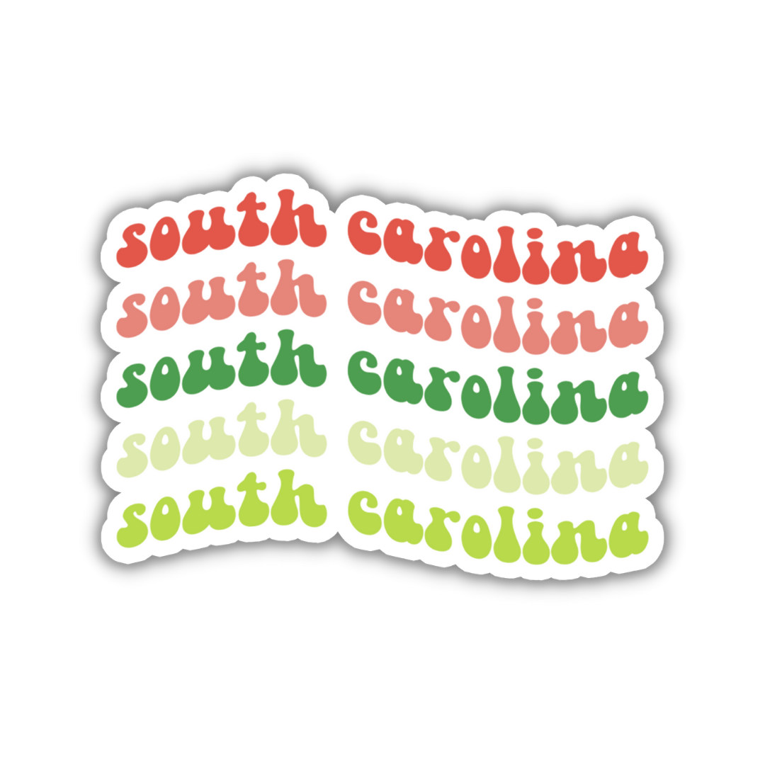 South Carolina Retro Sticker