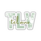 TLV Tel Aviv Airport Code Sticker