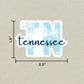Tennessee State Code Sticker