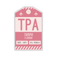 TPA Vintage Luggage Tag Sticker