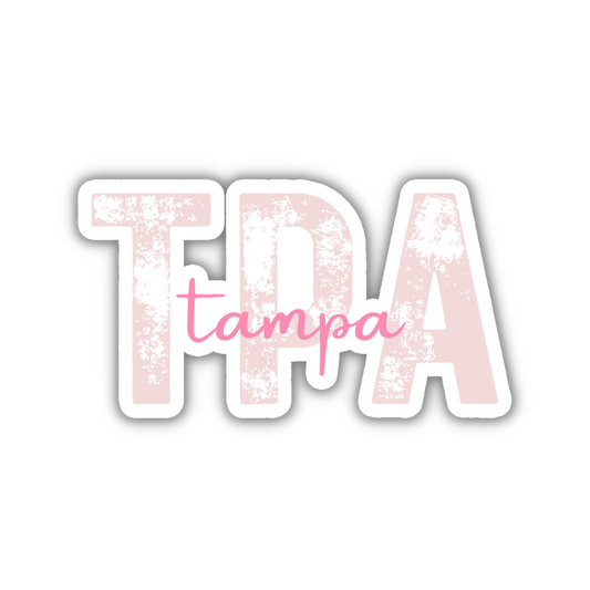 TPA Tampa Airport Code Sticker