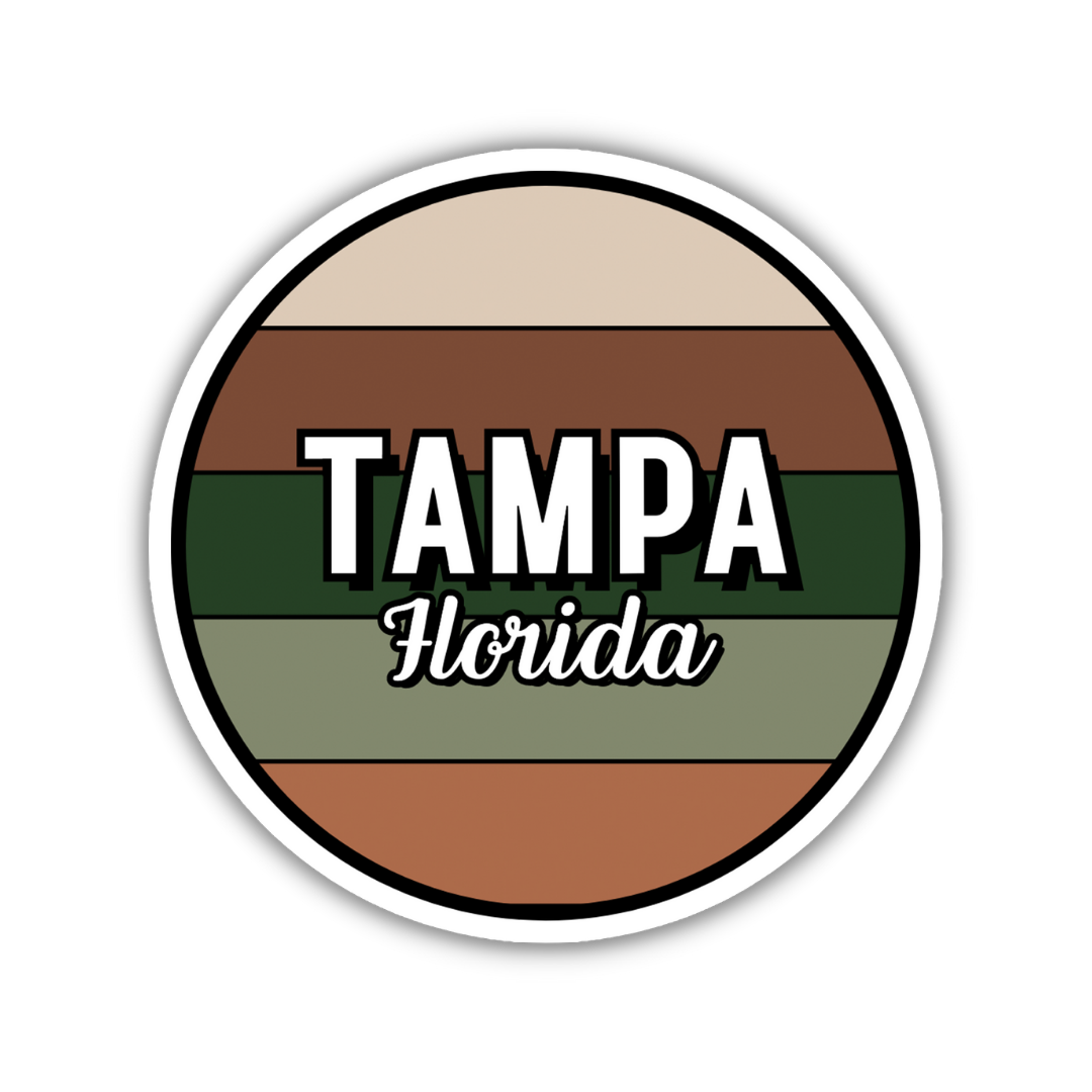 Tampa, Florida Circle Sticker
