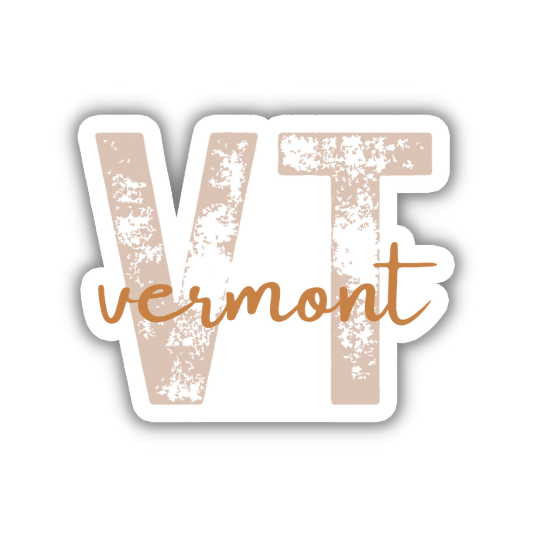 Vermont State Code Sticker