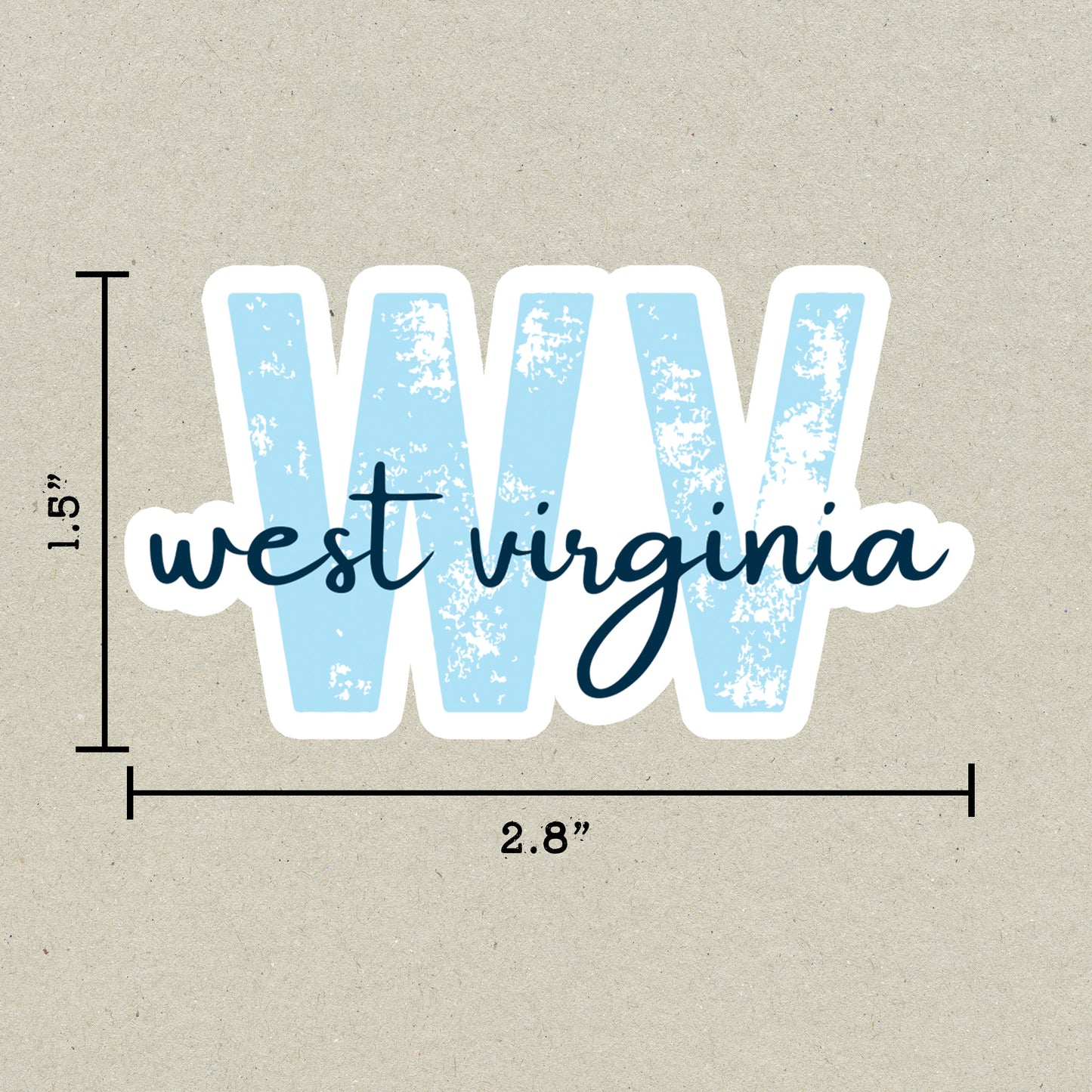 West Virginia State Code Sticker