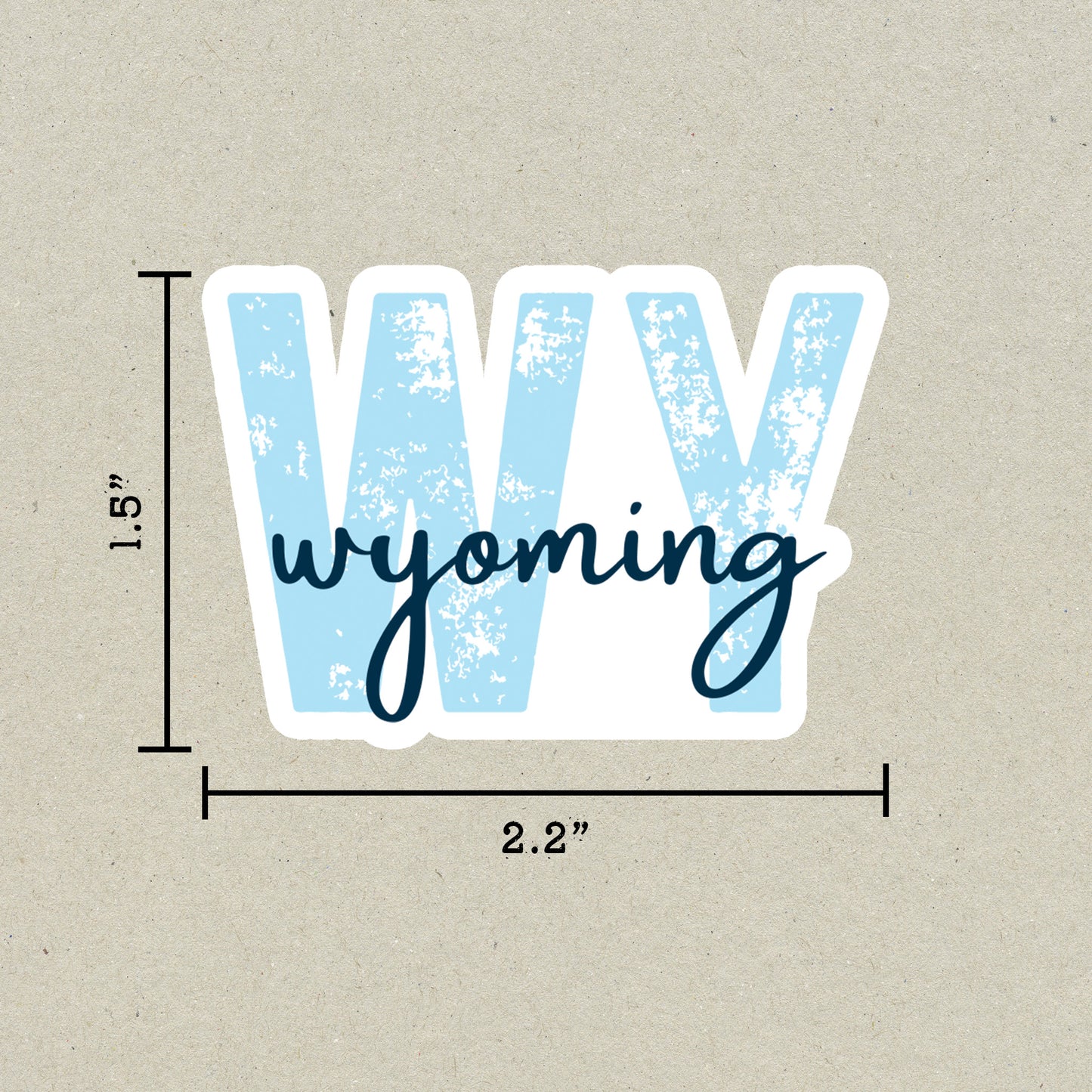 Wyoming State Code Sticker