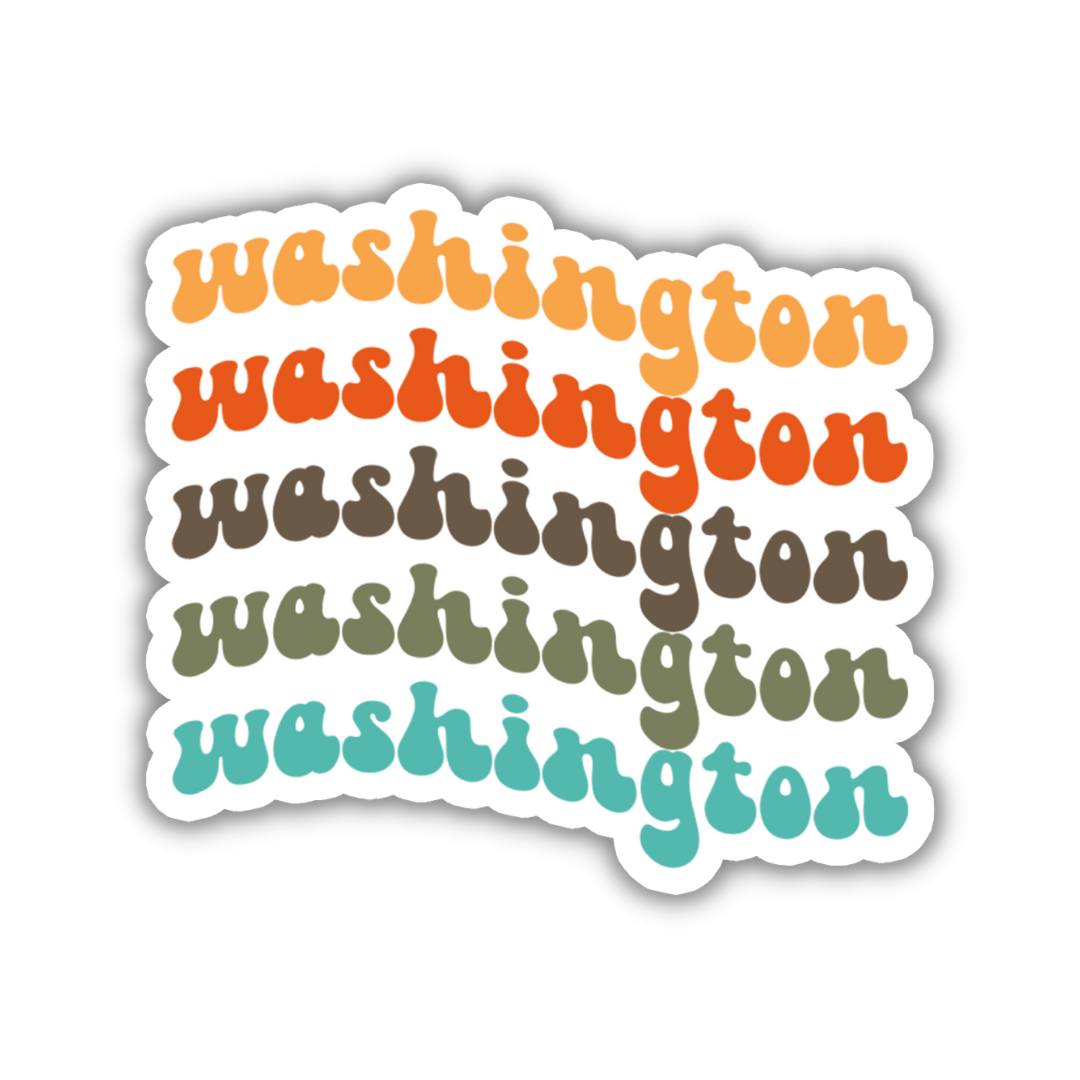 Washington Retro Sticker