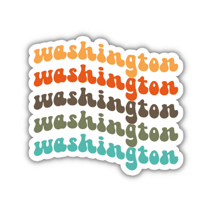 Washington Retro Sticker