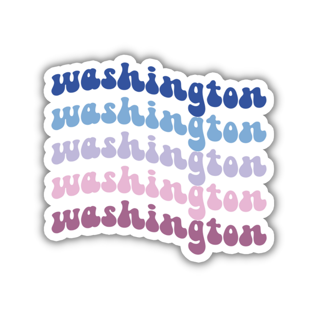 Washington Retro Sticker