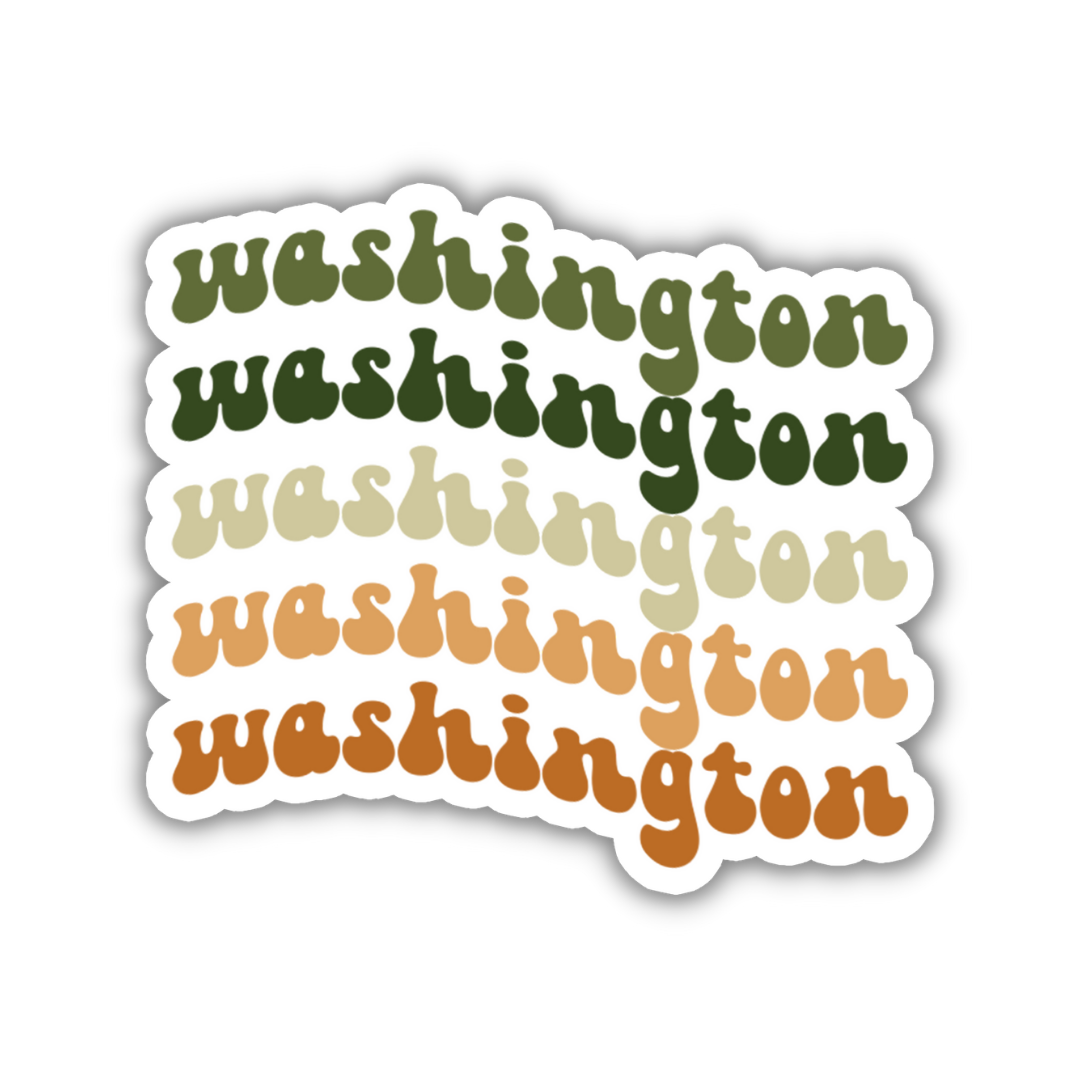 Washington Retro Sticker