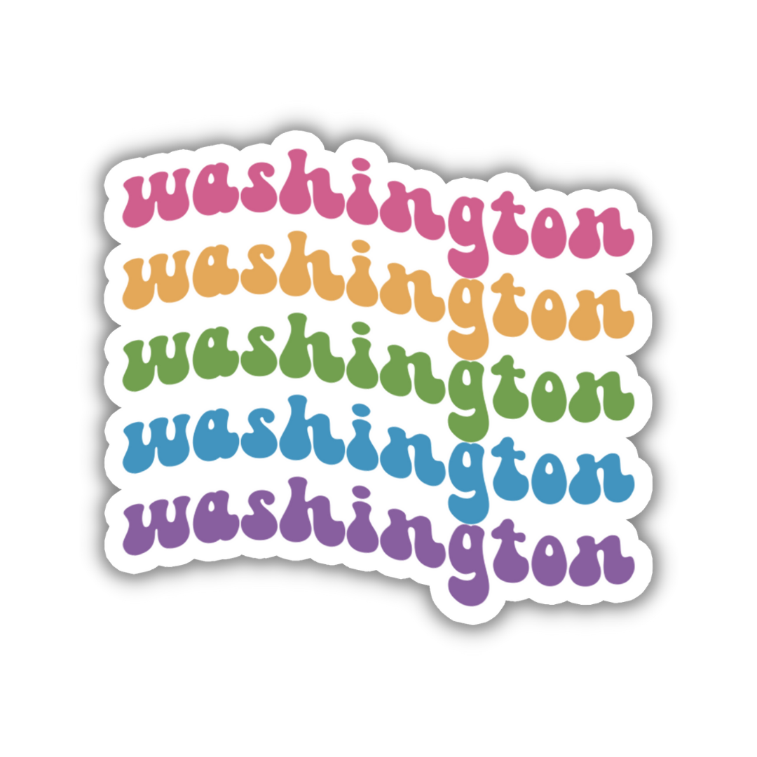 Washington Retro Sticker