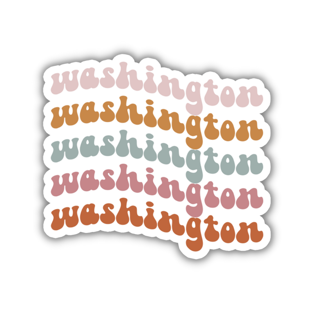 Washington Retro Sticker