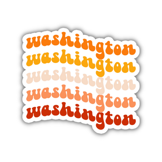 Washington Retro Sticker