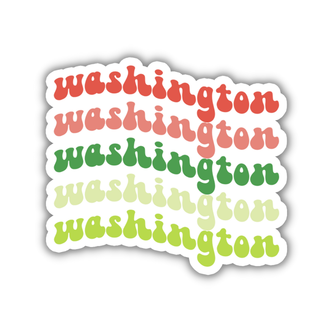 Washington Retro Sticker