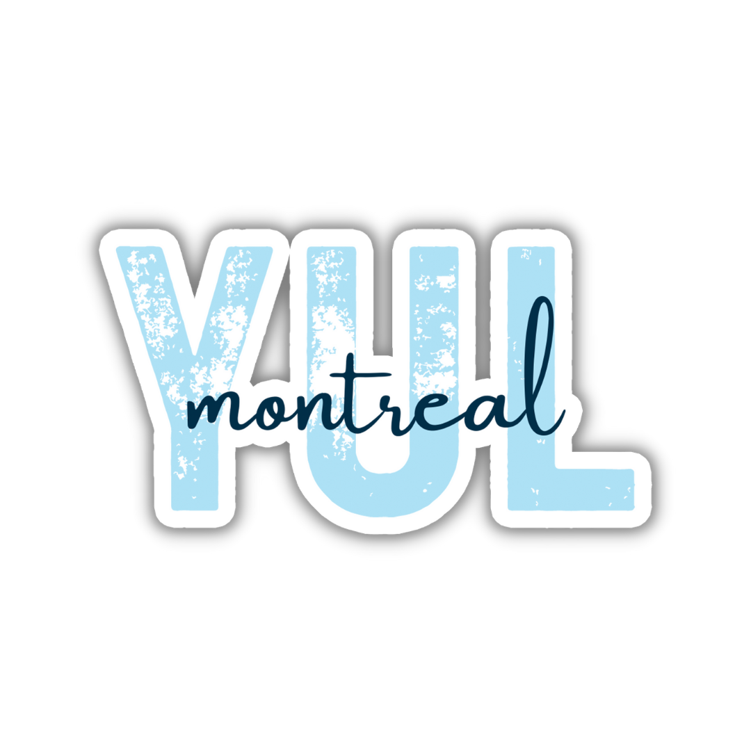 YUL Montreal Airport Code Sticker – TravelBeeTags