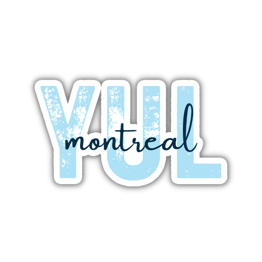 YUL Montreal Airport Code Sticker