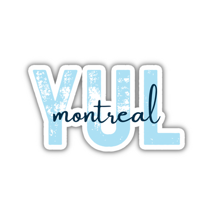 YUL Montreal Airport Code Sticker