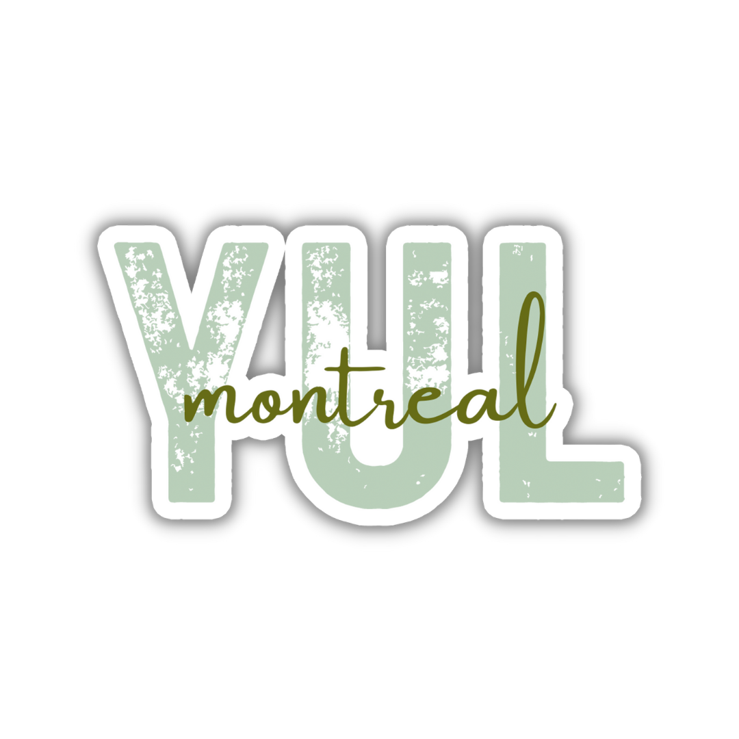 YUL Montreal Airport Code Sticker