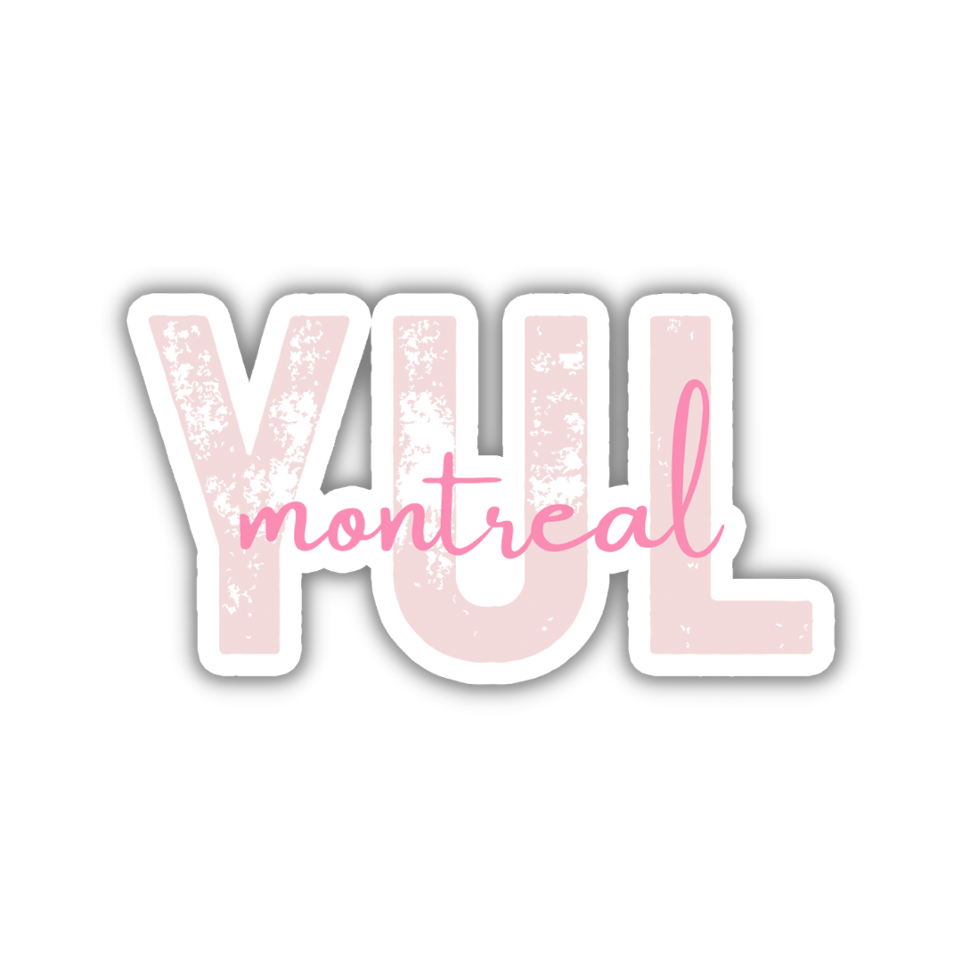 YUL Montreal Airport Code Sticker