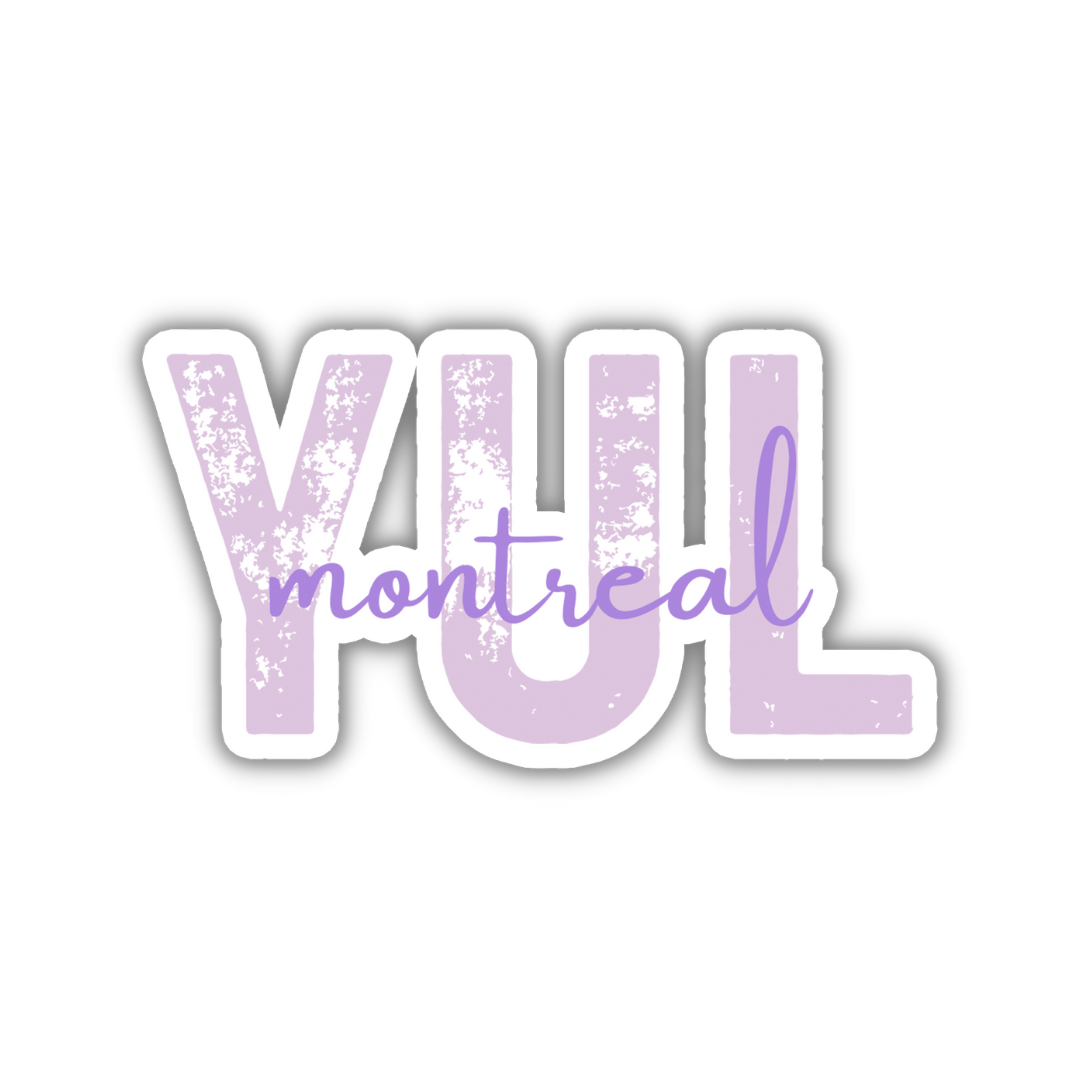 YUL Montreal Airport Code Sticker