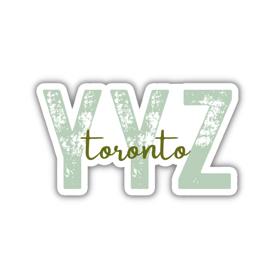 YYZ Toronto Airport Code Sticker