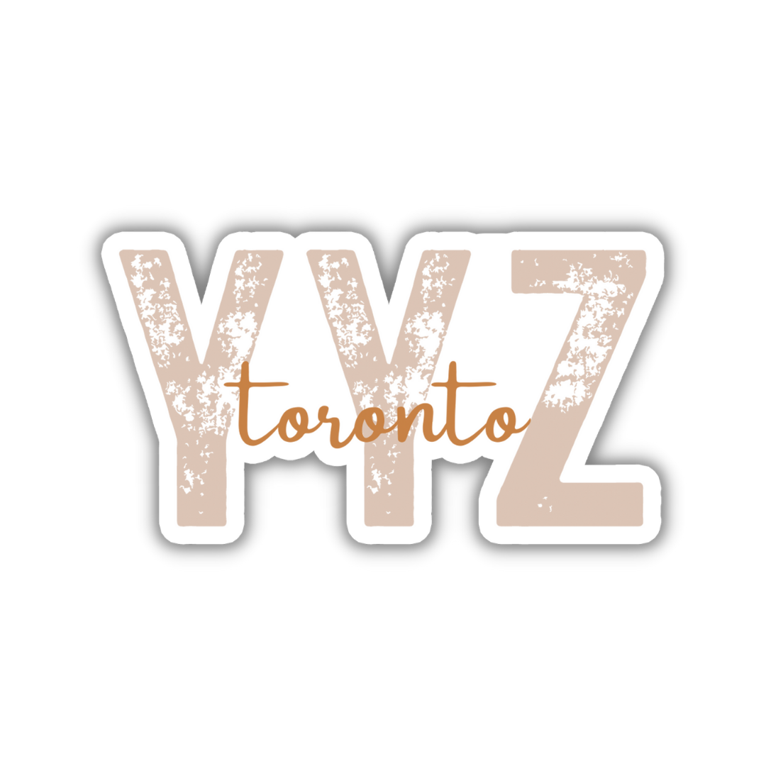 YYZ Toronto Airport Code Sticker