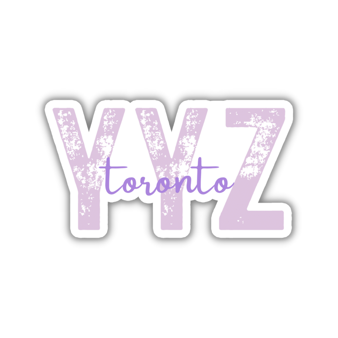 YYZ Toronto Airport Code Sticker