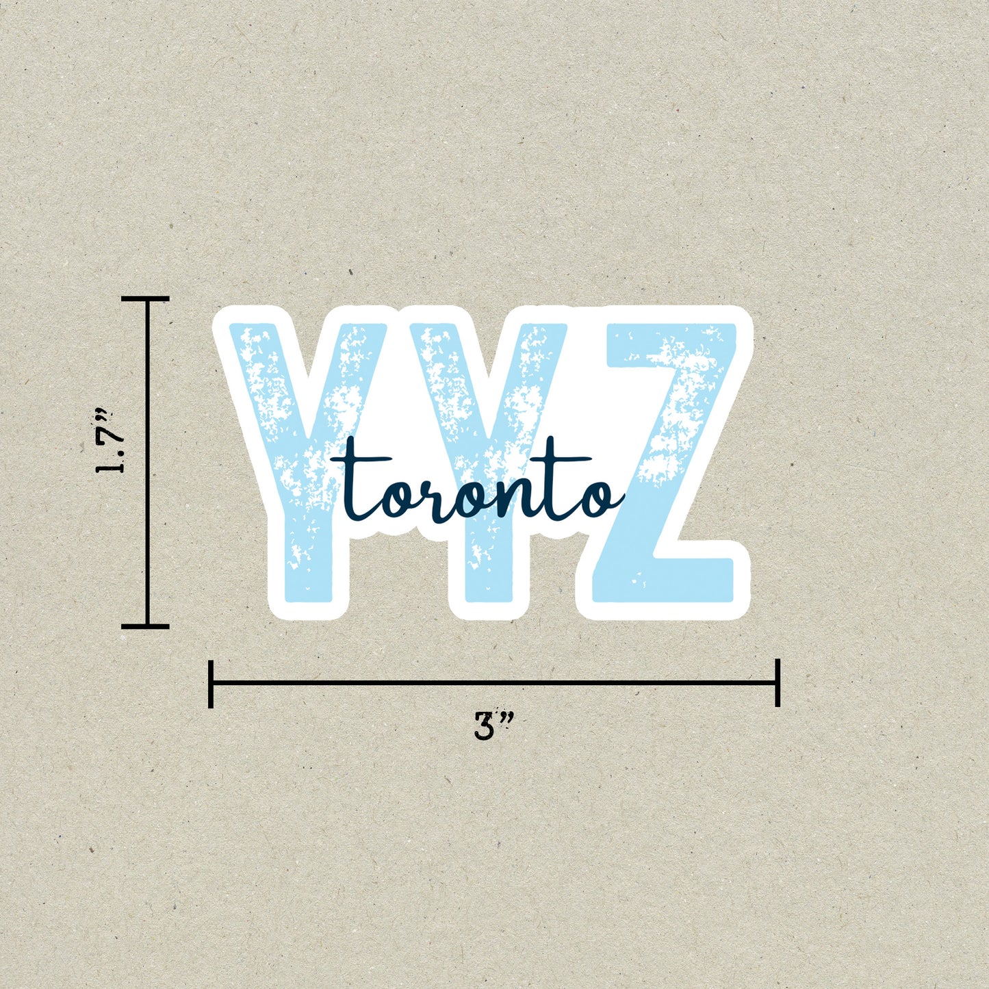 YYZ Toronto Airport Code Sticker